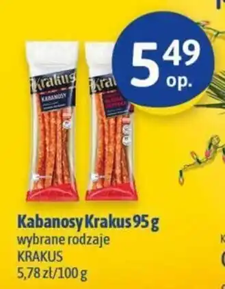 Euro Sklep Krakus Kabanosy 95g wybrane rodzaje oferta