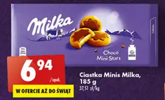 Biedronka Milka Ciastka Minis 185g oferta