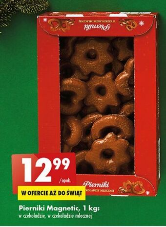 Biedronka Pierniki w czekoladzie mlecznej magnetic oferta