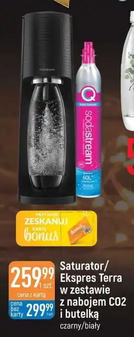 E.Leclerc Saturator ekspres crystak white + 2 butelki sodastream oferta