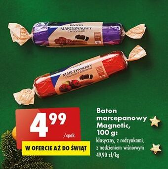 Biedronka Baton marcepanowy z rodzynkami magnetic oferta