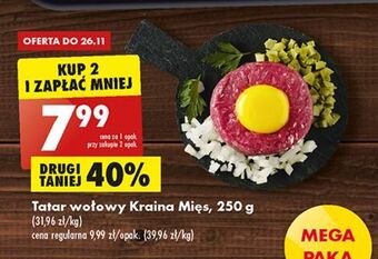 Biedronka Tatar wołowy kraina mięs oferta