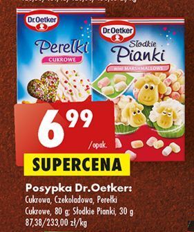 Biedronka Posypka cukrowa dr. oetker oferta