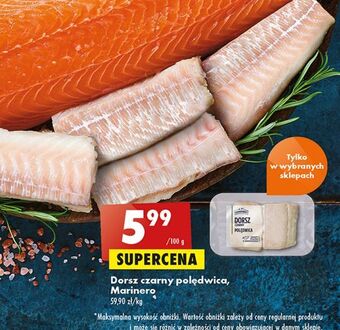 Biedronka Dorsz czarny polędwica marinero oferta