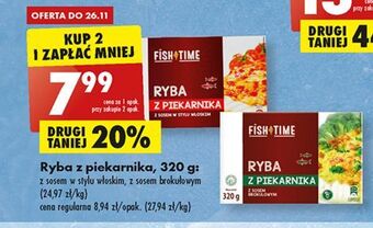 Biedronka Ryba z piekarnika sosem włoskim fish time oferta