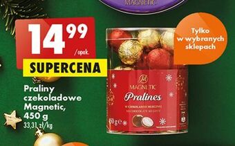 Biedronka Praliny z czekolady mlecznej nadzieniem magnetic oferta