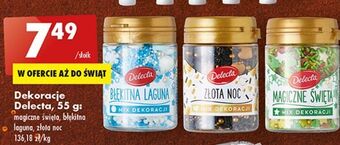 Biedronka Mix dekoracji błękitna laguna delecta oferta