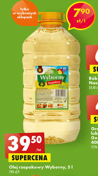 Biedronka Wyborny Olej rzepakowy 5L oferta