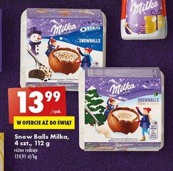 Biedronka Kule czekoladowe oreo milka snow balls oferta