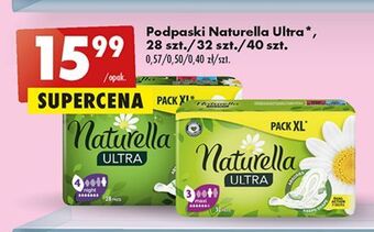 Biedronka Podpaski maxi naturella ultra oferta