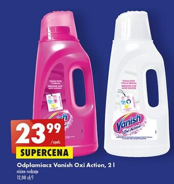Biedronka Odplamiacz w płynie white vanish oxi action oferta