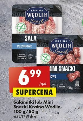 Biedronka Salami snacks pleśniowe kraina wędlin oferta