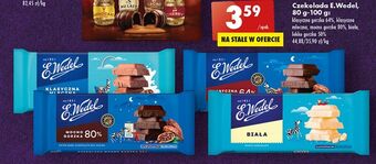 Biedronka Czekolada mocno gorzka 80% e. wedel oferta