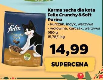 Netto Karma dla kota wołowina i kurczak z warzywami purina felix crunchy soft oferta