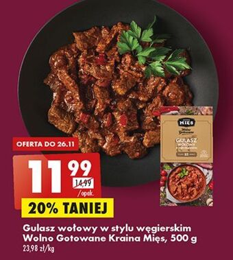 Biedronka Gulasz wołowy w stylu węgierskim kraina mięs oferta