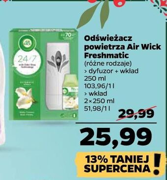Netto Urządzenie + wkład białe kwiaty air wick freshmatic oferta
