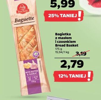 Netto Bagietka z masłem czosnkowym bread basket oferta