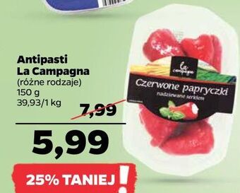 Netto Papryczki czerwone nadziewane serkiem la campagna oferta