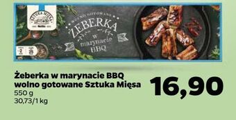 Netto Żeberka wolno gotowane w marynacie bbq sztuka mięsa netto oferta