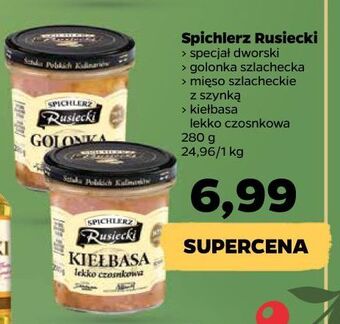 Netto Kiełbasa lekko czosnkowa spichlerz rusiecki oferta
