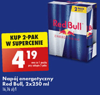 Biedronka Red Bull Napój energetyczny 2 x 250 ml oferta
