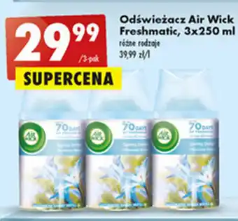 Biedronka Air Wick Odświeżacz Freshmatic 3 x 250 ml różne rodzaje oferta