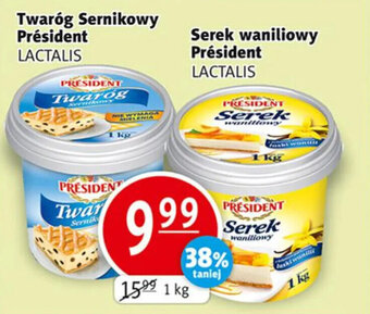 Prim Market Lactalis twaróg sernikowy/serek waniliowy President 1kg oferta