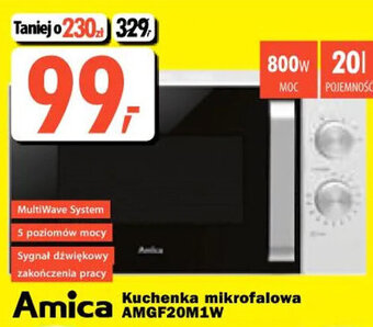 Media Expert Amica Kuchenka mikrofalowa AMGF20M1W oferta