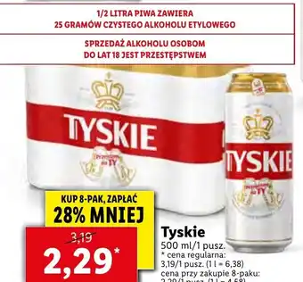 Lidl Piwo Tyskie 500ml oferta
