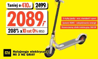 Media Expert Xiaomi hulajnoga elektryczna mi 3 ne gray oferta