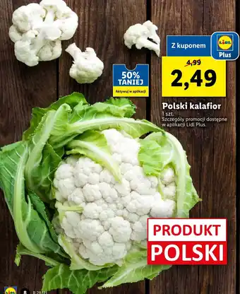 Lidl Polski kalafior 1szt. oferta