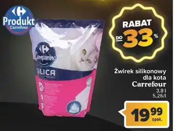 Carrefour Carrefour Żwirek silikonowy dla kota 3,8 L oferta