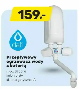 Bricomarche Przepływowy ogrzewacz wody z baterią oferta