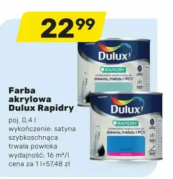Bricomarche Farba akrylowa Dulux Rapidry oferta