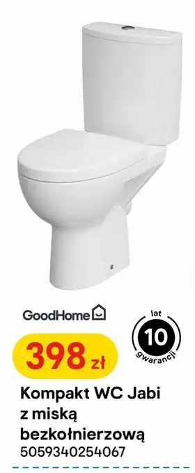 Castorama Kompakt WC Jabi z miską bezkołnierzową oferta