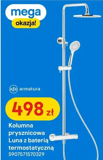 Castorama Kolumna prysznicowa Luna z baterią termostatyczną oferta
