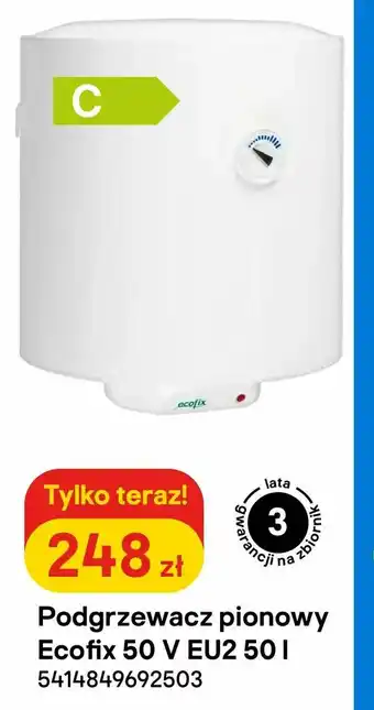 Podgrzewacz pionowy Ecofix 50 V EU2 50 l