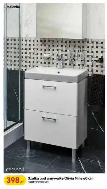 Castorama Szafka pod umywalkę Olivia Mille 60 cm oferta
