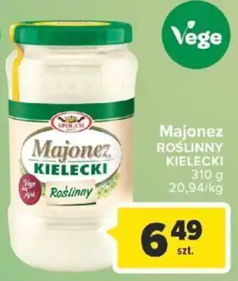 Carrefour Kielecki Majonez Roślinny 310 g oferta