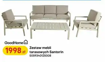 Castorama Zestaw mebli tarasowych Santorin oferta