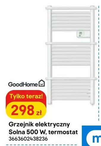 Castorama Grzejnik elektryczny Solna 500 W, termostat oferta