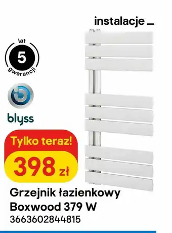 Grzejnik łazienkowy Boxwood 379 W