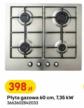 Castorama Płyta gazowa 60 cm, 7,35 kW oferta