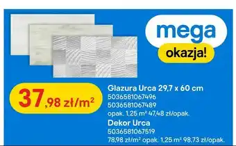 Castorama Glazura Urca 29,7 x 60 cm, Dekor Urca oferta