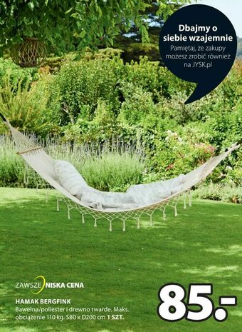 JYSK Hamak bergfink oferta