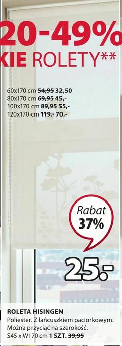 JYSK Roleta hisingen oferta