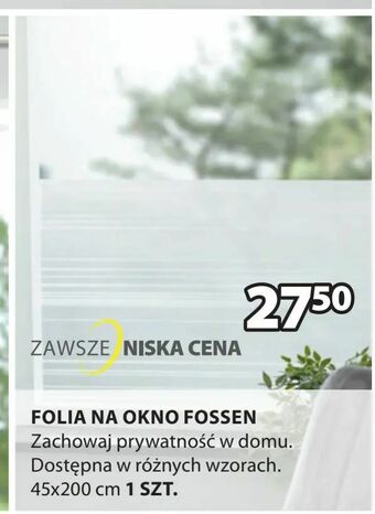 JYSK Folia na okno fossen oferta