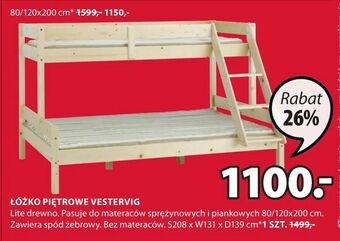 JYSK Łóżko piętrowe vestervig oferta