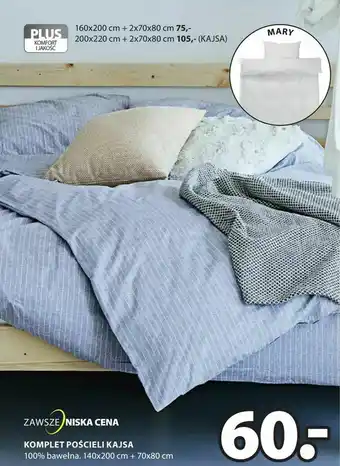 JYSK Komplet pościeli kajsa oferta