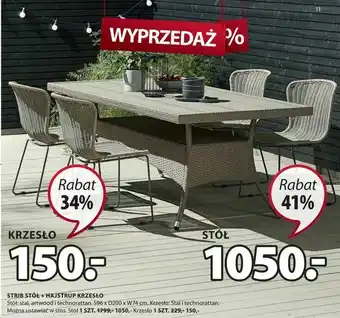 JYSK Strib stół oferta